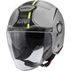 GIVI / ジビ Jet helmet 12.5 GRAPHIC TOUCH Matte Grey/Yellow, Size 58/M | H125FTHGY58