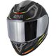 GIVI / ジビ Full face helmet 50.8 MACH1 Matte Black/Grey/Red, Size 60/L | H508FMHBY60