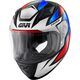 GIVI / ジビ JUNIOR 4 EVO FOLLOW BLUE RED FULL FACE HELMET, Size 54/JL | HJ04RFWLR54