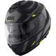 GIVI / ジビ Flip-up helmet X.21 EVO NUMBER Matte Black/Titanium/Yellow, Size 54/XS | HX21RNBBY54