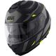 GIVI / ジビ Flip-up helmet X.21 EVO NUMBER Matte Black/Titanium/Yellow, Size 60/L | HX21RNBBY60