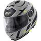 GIVI / ジビ Flip-up helmet X.21 EVO NUMBER Matte Grey/Black/Yellow, Size 54/XS | HX21RNBGY54