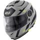 GIVI / ジビ Flip-up helmet X.21 EVO NUMBER Matte Grey/Black/Yellow, Size 58/M | HX21RNBGY58