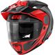 GIVI / ジビ Flip-up helmet X.27 TOURER GRAPHIC Black/Red, Size 58/M | HX27RTRBR58