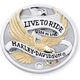 ハーレーダビッドソン タイマーカバー Live to Ride 04年以降 XL | 32585-90T