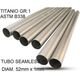 GPR / ジーピーアール Cafè Racer Tubo titanio seamleSs D. 52mm X 1mm L.1000mm Titanio seamless Gr.1 TUBE AISI Tig L.100cm D.52mm x 1mmTubo titanio seamless D. 52mm X 1mm L.1000mm | TU.T.4
