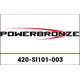 Powerbronze / パワーブロンズ Flip for SINNIS TERRAIN 125 17-23 (445 MM HIGH)/SOLID BLACK | 420-SI101-003