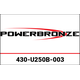Powerbronze / パワーブロンズ Light Screen for HONDA CB500F 16-18 (260 MM)/SOLID BLACK | 430-U250B-003