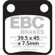 EBCブレーキ USA製 ダブルHシリーズ シンタリング ブレーキパッド リア右側用 | FA054HH