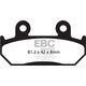 EBCブレーキ UK製ケブラー オーガニックFAシリーズ ブレーキパッド フロント左側用 | FA121
