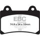 EBCブレーキ UK製ケブラー オーガニックFAシリーズ ブレーキパッド フロント左側用 | FA123