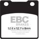EBCブレーキ UK製ケブラー オーガニックFAシリーズ ブレーキパッド リア右側用 | FA161