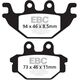 EBCブレーキ UK製ケブラー オーガニックFAシリーズ ブレーキパッド リア右側用 | FA377