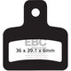 EBCブレーキ UK製ケブラー オーガニックFAシリーズ ブレーキパッド リア右側用 | FA471