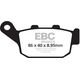 EBCブレーキ UK製ケブラー オーガニックFAシリーズ ブレーキパッド リア右側用 | FA496
