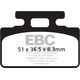 EBCブレーキ SFA シリーズ スクーター オーガニック パッド フロント左側用 | SFA151