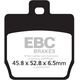 EBCブレーキ SFA シリーズ スクーター オーガニック パッド リア左側用 | SFA268