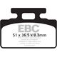 EBCブレーキ SFAC カーボンシリーズ Scooter パッド フロント左側用 | SFAC151