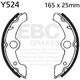 EBCブレーキ Plain モーターサイクル リプレイスメント ブレーキシューズ フロント左側用 | Y524