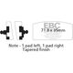 EBCブレーキ UK製ケブラー オーガニックFAシリーズ ブレーキパッド フロント左側用 | FA022