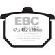 EBCブレーキ UK製 セミ-シンタリング Vパッド フロント左側用 | FA030V