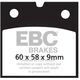 EBCブレーキ UK製 セミ-シンタリング Vパッド リア右側用 | FA077V