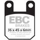 EBCブレーキ R シリーズ Heavy Duty シンタリング ブレーキパッド フロント左側用 | FA115R