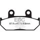 EBCブレーキ UK製 セミ-シンタリング Vパッド フロント左側用 | FA124/2V