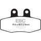 EBCブレーキ R シリーズ Heavy Duty シンタリング ブレーキパッド フロント左側用 | FA132R