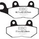 EBCブレーキ UK製 セミ-シンタリング Vパッド リア左側用 | FA214/2V
