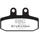 EBCブレーキ カーボン TT パッド Enduro/MX バイク フロント左側用 | FA256TT