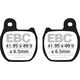 EBCブレーキ カーボン TT パッド Enduro/MX バイク フロント左側用 | FA624TT