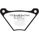 EBCブレーキ UK製 セミ-シンタリング Vパッド フロント左側用 | FA024/2V