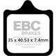 EBCブレーキ USA製 ダブルHシリーズ シンタリング ブレーキパッド フロント左側用 | FA322/4HH