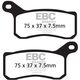 EBCブレーキ R シリーズ Heavy Duty シンタリング ブレーキパッド フロント左側用 | FA462R
