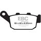 EBCブレーキ USA製 ダブルHシリーズ シンタリング ブレーキパッド リア右側用 | FA496HH