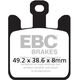 EBCブレーキ USA製 EPFA シリーズ エクストリーム Pro シンタリング ブレーキパッド フロント左側用 | EPFA369/4HH