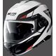 Nolan / ノーラン フリップアップ ヘルメット N100-5 P MILESTONE N, White Red