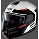 Nolan / ノーラン フリップアップ ヘルメット N90-3 REFLECTOR N-COM, White Red, Size L | N930005370371