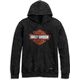 Harley-Davidson Men'S Westcoast Bar & Shield Hoodie, Black Beauty | 96021-23VM