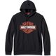 Harley-Davidson Men'S Bar & Shield Tech Hoodie, Black Beauty | 96025-24VM