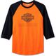 Harley-Davidson Tee-Knit, Colorblock-Design-Harley Orange | 96047-24VM