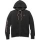 Harley-Davidson Script Font Zip Front Hoodie For Women, Black Beauty | 96091-22VW