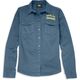 Harley-Davidson Racer Font Solid Soft Twill Shirt For Women, Bering Sea | 96120-22VW