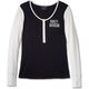 Harley-Davidson Henley-Knit, Colorblock-Design-Black Beauty | 96140-24VW