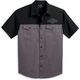 Harley-Davidson Shirt-Woven, Colorblock-Design-Blackened Pearl | 96152-23VM