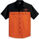 Harley-Davidson Shirt-Woven, Colorblock-Design-Bombay Brown | 96153-23VM