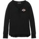 Harley-Davidson Henley-Knit, Black | 96205-22VW