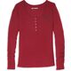 Harley-Davidson Silver Wing Five Button Henley For Women, Cabernet | 96245-22VW