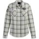 Harley-Davidson Women'S Gas & Oil Convertible Sleeve Shirt, Yarn Dyed Plaid-Cloud Dancer | 96272-23VW